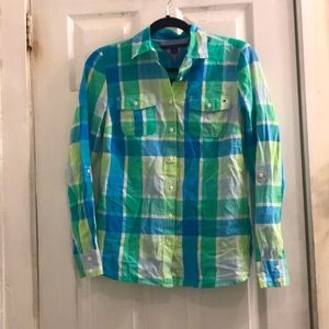 Tommy Hilfiger Plaid Button Down
